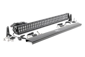 LED Light Bar - Rough Country - Dual Row - Black